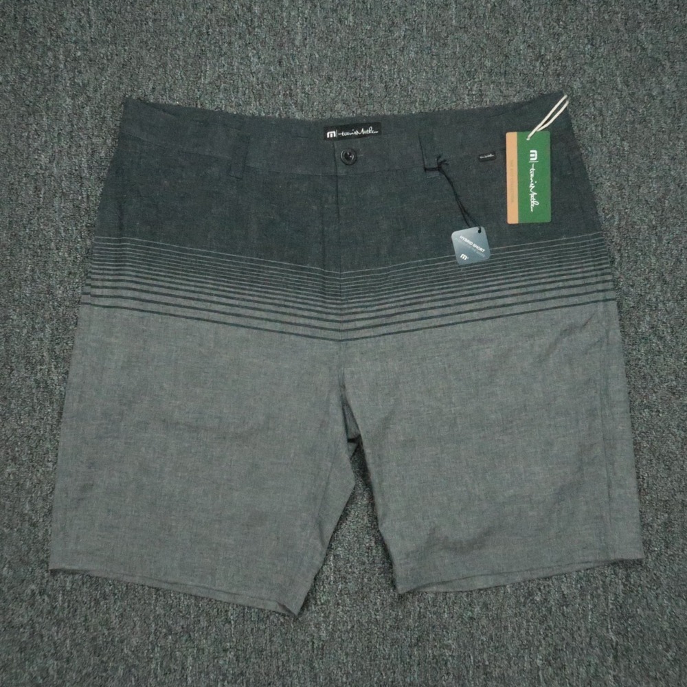 Travis Mathew Shorts Mens 40‎ Gray Play Del Carmen Performance Hybrid Chino NWT